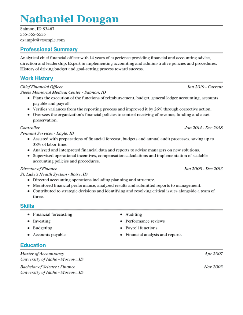 Best CFO CV Examples To Use in 2023 CV Help
