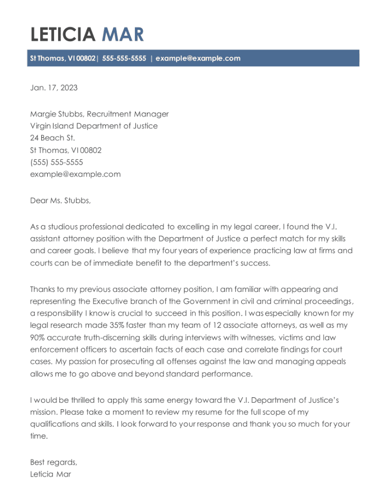Get Results In 2024 With A Legal Cover Letter CV Help