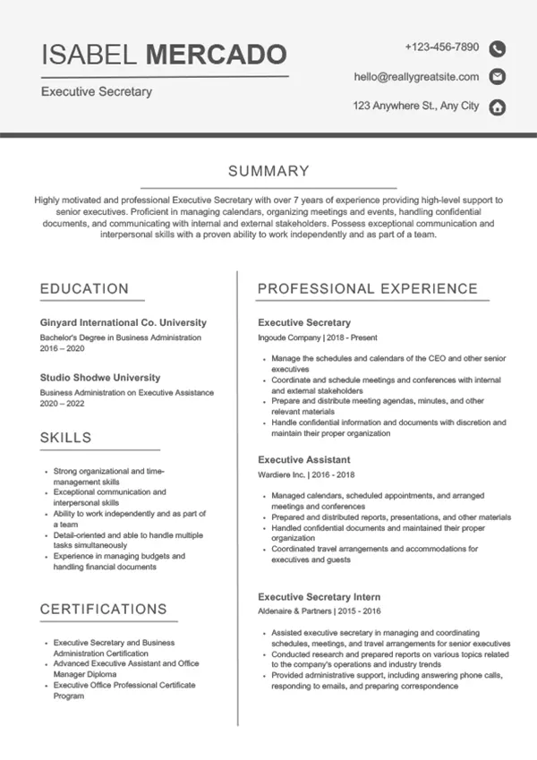 CV template free download - Canva 1