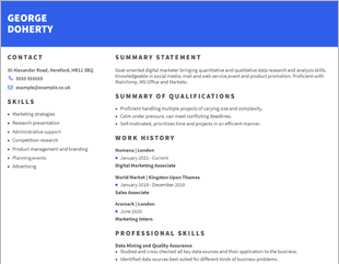 Operations Manager CV Samples