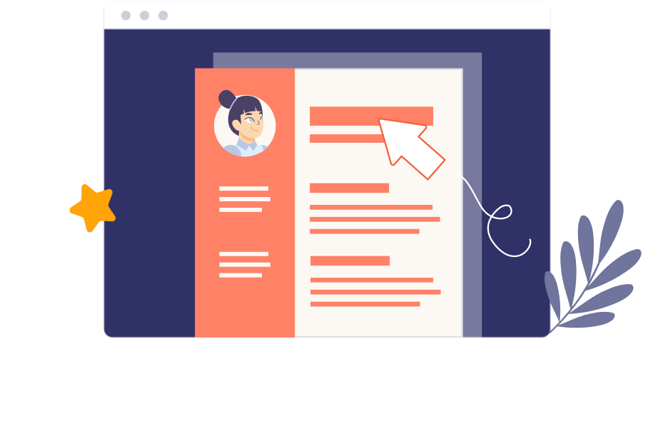 cv templates hero illustration design