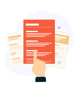 Cover letter builder step 1 illustration